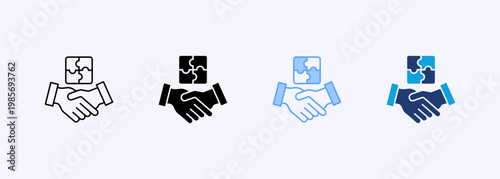 Collaboration Icon Set Multistyle Various Collection Element For Design