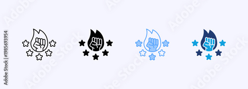 Motivation Icon Set Multistyle Various Collection Element For Design