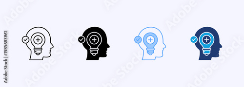 Positivity Icon Set Multistyle Various Collection Element For Design