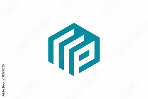 Letter P File or Data Logo 