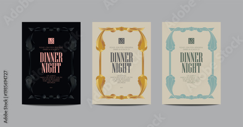 Elegant Dinner Night Invitation Template