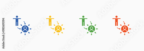 Persuasion Icon Set Color Multiple Style Collection Element For Design