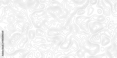Topographic map background geographic line map with elevation assignments. Modern design with White background with topographic wavy pattern design.paper texture Imitation of a geographical map shade 