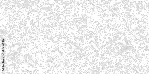 Topographic map background geographic line map with elevation assignments. Modern design with White background with topographic wavy pattern design.paper texture Imitation of a geographical map shades