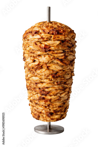 Shawarma meat on vertical spit