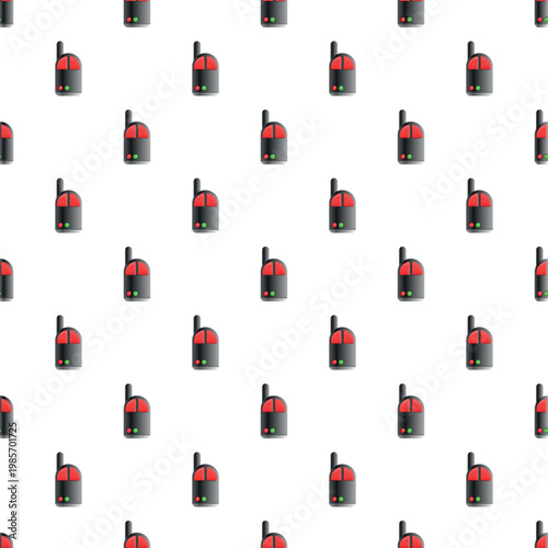 Repeating walkie talkie toy illustration creating a communication background