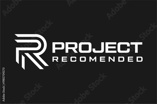 abstract initial PR  Project Recommended Logo Design.
