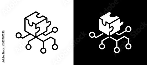Enzymes lineglyph icon