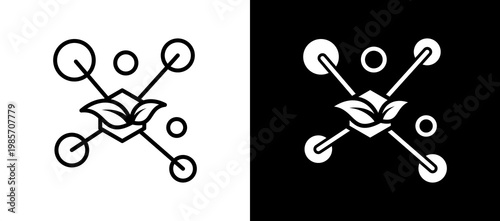 Antioxidants lineglyph icon