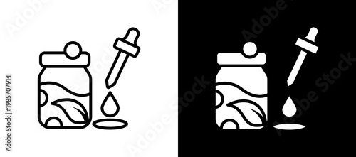 Essential Oils lineglyph icon