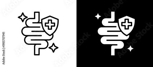 Gut Health lineglyph icon