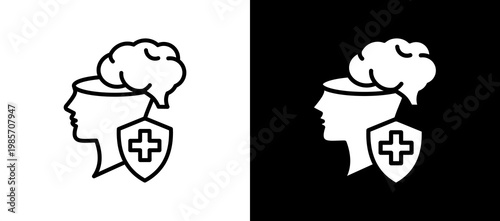 Brain Health lineglyph icon