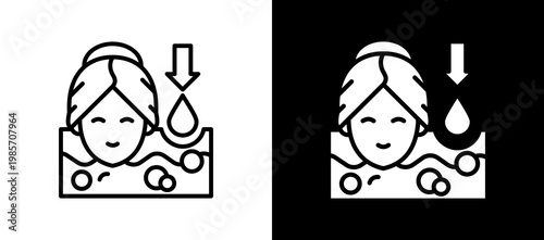 Skin Nutrition lineglyph icon