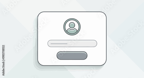A simple, clean UI for user login or profile setup