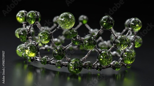 Exquisite Green Gemstone Bracelet With Intricate Metalwork Displayed On A Dark Reflective Surface With Subtle Lighting Accentuating Its Brilliance