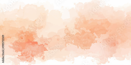 Abstract watercolor grunge background with textured vintage paper and rough paint splashes in soft pink and brown tones