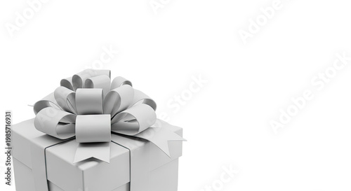 Monochromatic Gift Box with a Large Bow