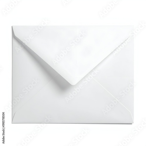 Clean White Envelope for Mailing Letters and Documents.