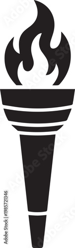 Olympic flame symbolizing unity and the spirit of the modern olympic games