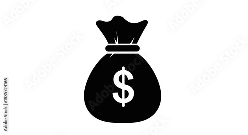 Money bag with dollar sign.