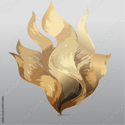 Abstrakte Fluid-Art-Komposition in edlem Gold, durchzogen von tiefen, dunklen Texturen und schimmernden Lichtreflexen
