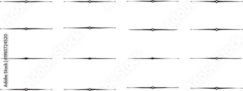 Decorative horizontal dividers seamless pattern background.