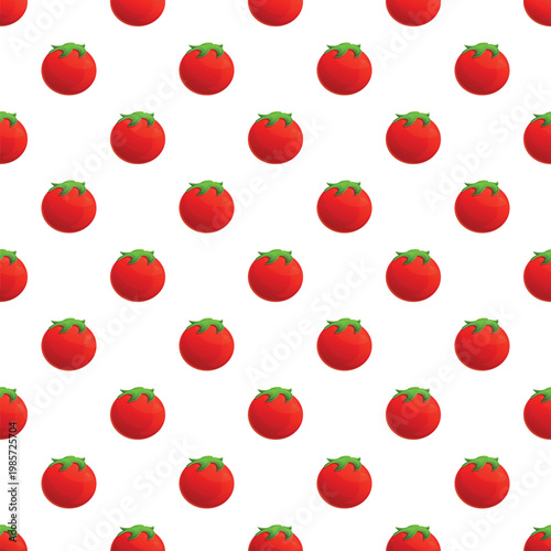 Tomatoes forming a vibrant and fresh seamless pattern, perfect for food and healthy eating concepts