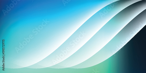 Turquoise blurry pattern. Blue green gradient empty background. Abstract texture. Tropical defocused backdrop. Light Blue Background. Vector illustration