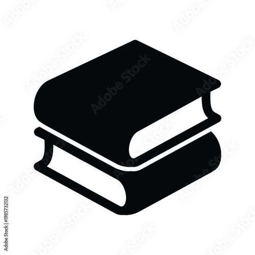 Stack of books solid icon vector design good for web or mobile app
