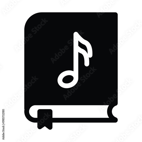 music book solid icon vector design good for web or mobile app