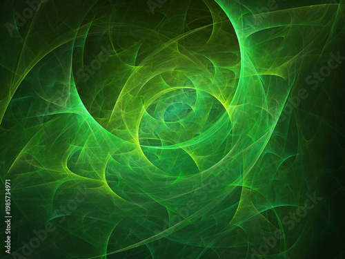 Fractal colored abstract on black background