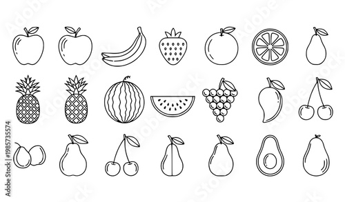 Minimalist mango silhouette vector with clean modern tropical fruit shape isolated on white background