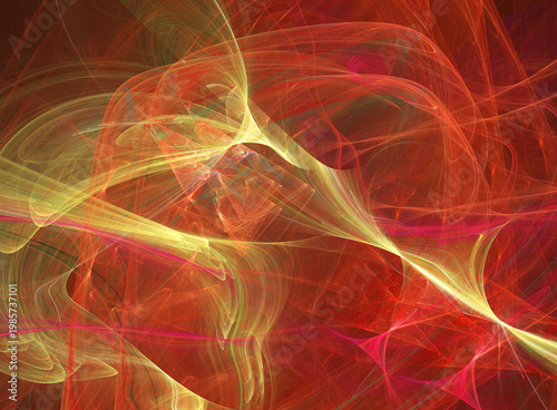 Fractal colored abstract on black background