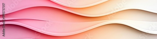 Pastel Gradient Wave Surface with Subtle Geometric Patterns and Flowing Textures for Background