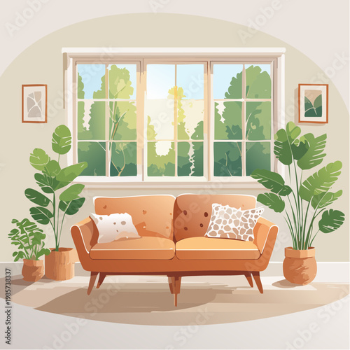 Eine beruhigende Wohnzimmeratmosphäre