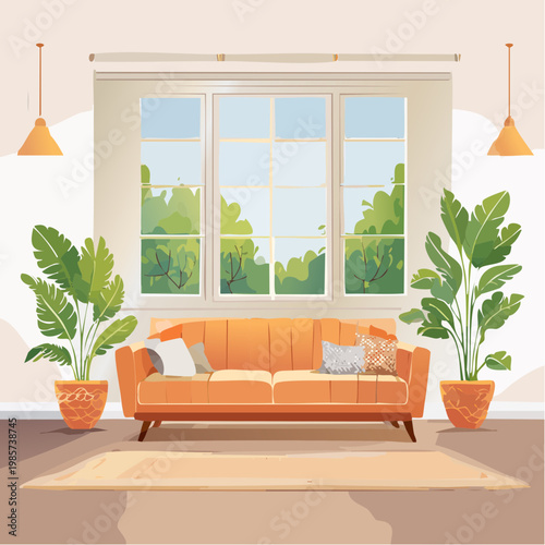 Eine beruhigende Wohnzimmeratmosphäre