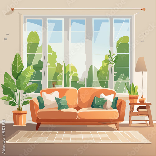 Eine beruhigende Wohnzimmeratmosphäre