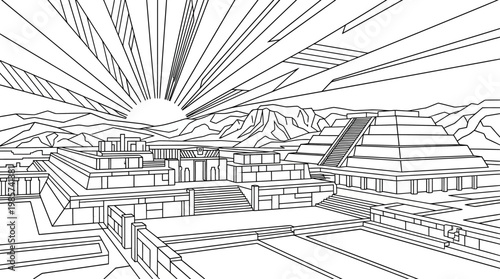 Ancient City at Sunrise