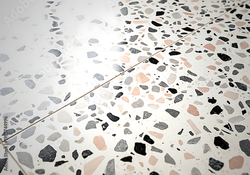 A close up of a terrazzo surface