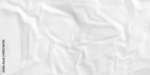 Crumple crushed white paper obsolete rumple craft design. wrinkle ripped cardboard crumple aged closeup recycled document grunge paper background.