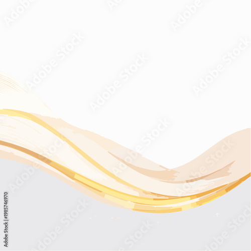 Abstrakte Lichtwellen fließen sanft durch das Bild und erzeugen eine elegante, fast schwerelose Bewegung