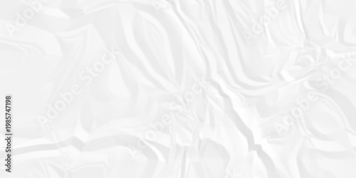 Crumple crushed white paper obsolete rumple craft design. wrinkle ripped cardboard crumple aged closeup recycled document grunge paper background.