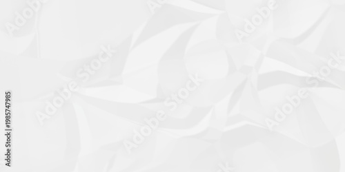 Crumple crushed white paper obsolete rumple craft design. wrinkle ripped cardboard crumple aged closeup recycled document grunge paper background.