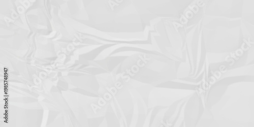 Crumple crushed white paper obsolete rumple craft design. wrinkle ripped cardboard crumple aged closeup recycled document grunge paper background.