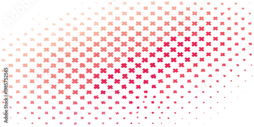 Seamless pink and red polka dot pattern with vintage circle shapes creates an abstract mosaic texture for retro fabric wallpaper and decorative textile art illustration design