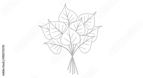 A bunch of leaves tied together.