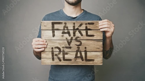 Sign of fake vs real.
