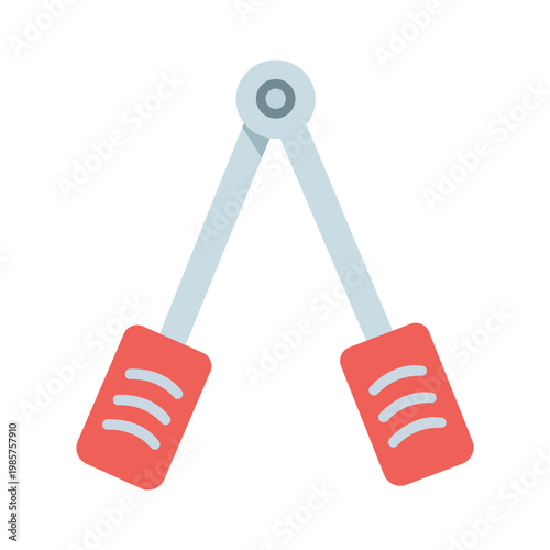 Hand Grips: A close-up illustration of hand grips, a common tool used for strengthening and conditioning the hands and forearms.