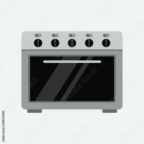 Oven: A sleek, modern oven in a minimalist style, ready to bring warmth and flavor to any culinary creation.