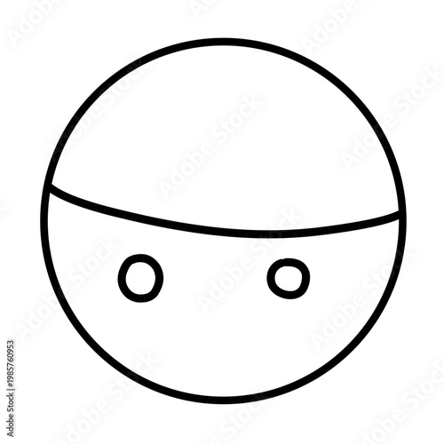 sport ball black line icon